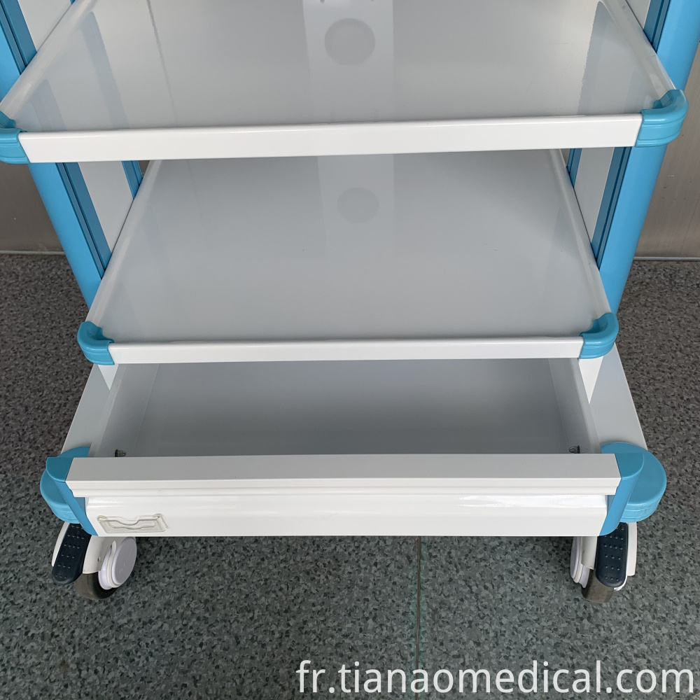 Chariot d'instruments pratique pour l'hôpital Hospital Convenient Instrument Cart